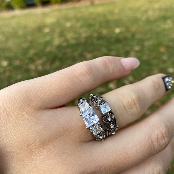 925 Sterling Silver 💎 Wedding Engagement Ring - Picture 6 of 11